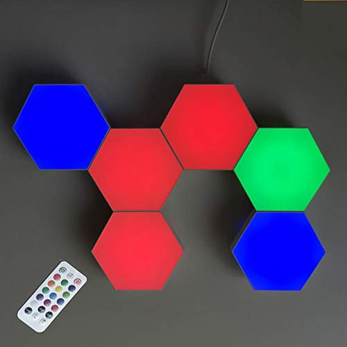 Luz De Pared Hexagonal Luces Modulares Sensibles Al Tacto En