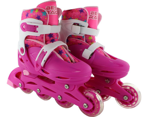 Patins Ajustavel Tri-laine Com Kit De Proteção 32/35 R2943