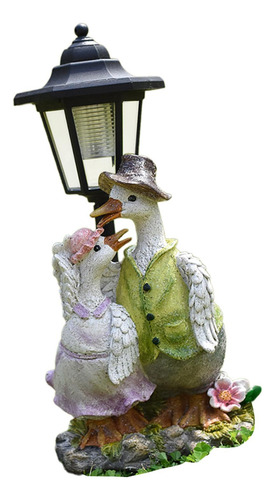 Estatua De Jardín Con Luz Solar Para Decoración Exterior