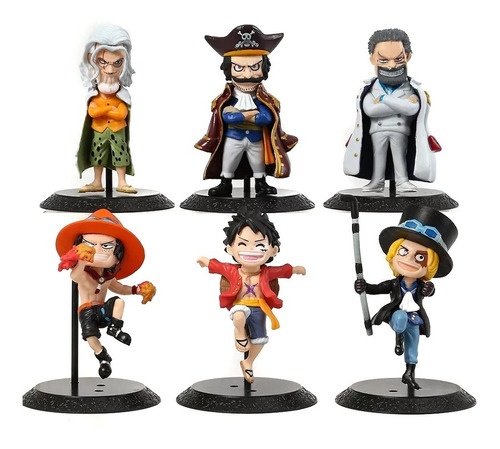 One Piece Marines Admirals Colección X 6 Figuras En Bolsa