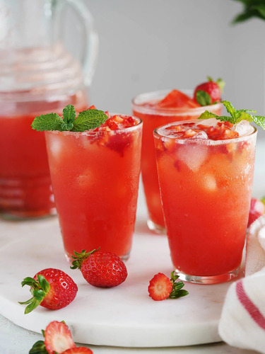 Concentrado De Fresa Para Preparar Agua De Fresa Pack 12 L