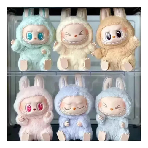 For Labubu Exciting Macaron The Monsters 6 Unidades
