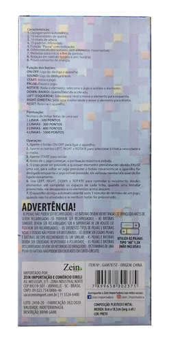 Imagem 5 de 5 de Mini Game De Bolso Retro 9999 Jogos Corrida Tetris Portátil