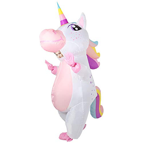 Disfraz Inflable De Unicornio De 8 Pies Adultos, Divert...