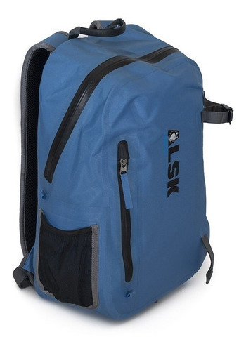 Mochila Alsk Adventure Backpack Waterproof Sumergible Ipx8 Color Azul Diseño de la tela Poliéster