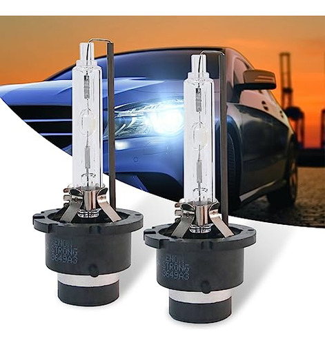 Fogfar 2 Pcs Car Hid Bulb, 6000k D2s Bombillas De Recambio 1