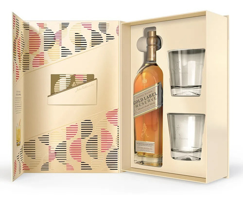Whisky Johnnie Walker Gold Label Reserve 750ml C/2 Vasos
