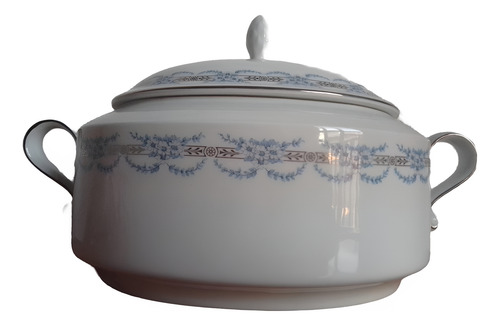 Consomera De Porcelana Verbano Ribete Plata