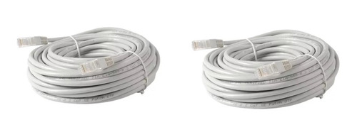 2 Cables De Red Ponchado Categoría 6 Gigabit De 5 Mts 23 Awg