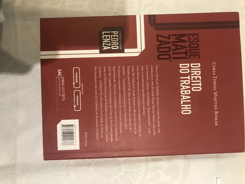 Livro Direito Do Trabalho - Esquematizado 4 Ed (Usado)
