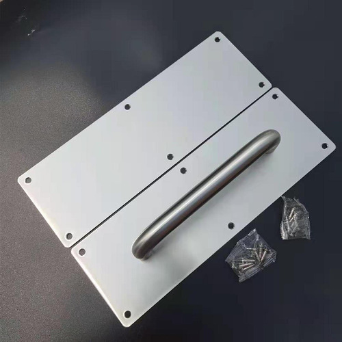 Tirador De Puerta Con Placa De Empuje Y Tirador, Fácil De