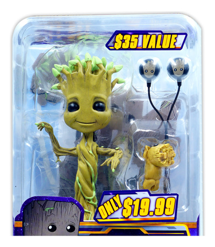 Neca Marvel Guardians Of The Galaxy Gift Set Bundle Groot