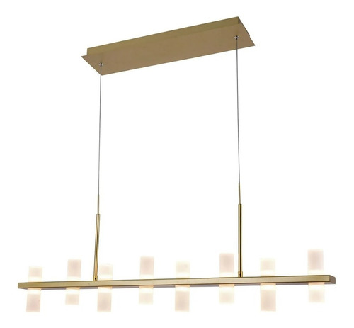 Pendente Clair 112cm - 16 X 4w Led Gold - Bella - Jj011