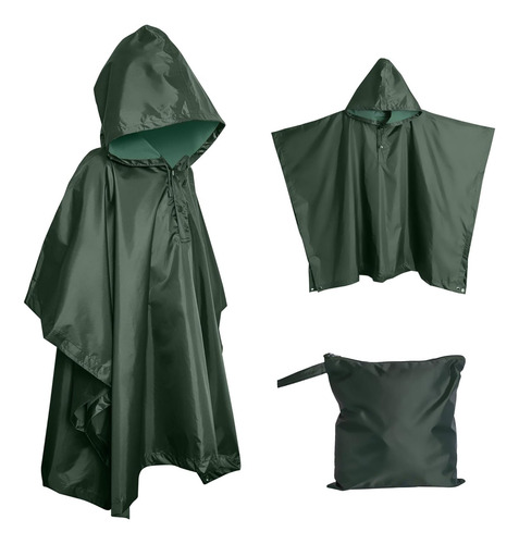 Poncho De Lluvia Resistente, Poncho Para Mochileros, Poncho
