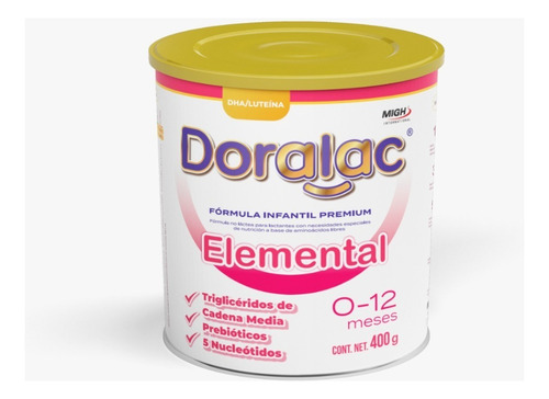 Doralac Elemental Formula Iantil Premium 400g Sabor Sin Sabor