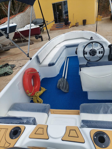 Lancha 16 Pés Rs 160 Com Motor Mercury 50 Hp 2t Elo 0km