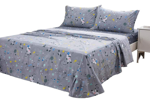 Juegos De Cama Infantiles, 100% Algodón, 4 Piezas Aa