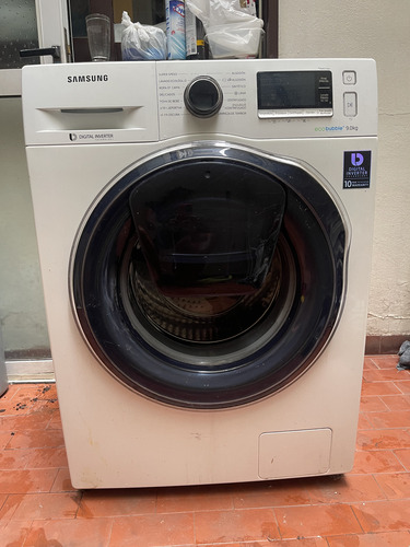 Lavarropas Samsung Ww90k6410q Ad Wash P/ Repuesto O Reparar Blanco