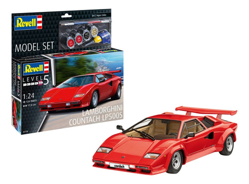 Revell 67730 1:24 Model Set Lamborghini Countach Lp500s