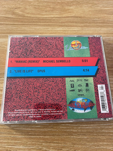 Michael Sembello Maniac Remix Opus Live Is Life Cd 1992 Edición Limitada (Usado)