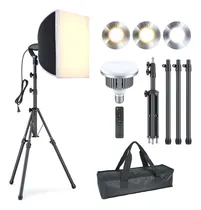 Comprar Kit De Iluminación Softbox Para Fotografía Con Bombillas Led