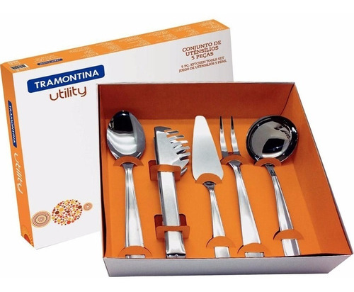 Set De Utensilios Tramontina Utility 5 Piezas