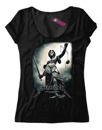 Remera Mujer Metallica Conierto Alemania Mb4 Dtg Premium