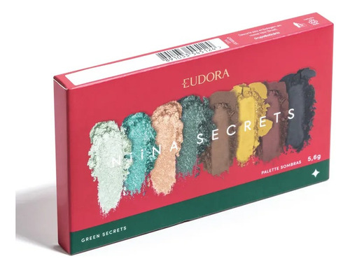 Paleta De Sombras Green Verde Niina Secrets