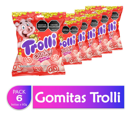 Gomitas Dulces Trolli Paquete X 6 Uds