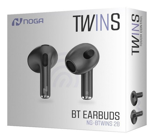 Imagen 3 de 3 de Auriculares Inalambricos Earbuds Twins 28 Noga Bt Mic In-ear