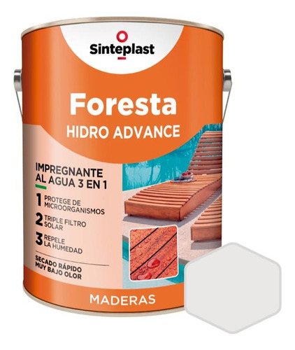 Foresta Hidro Advance Sinteplast | 20 Lts | +5 Colores