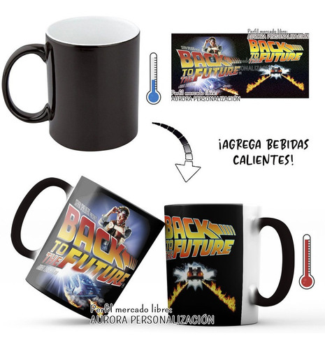 Mug Mágico Back To The Future Pelicula Taza Termica Pocillo