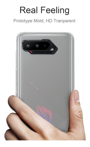 Funda Protectora De Tpu Transparente Para Asus Rog Phone 5