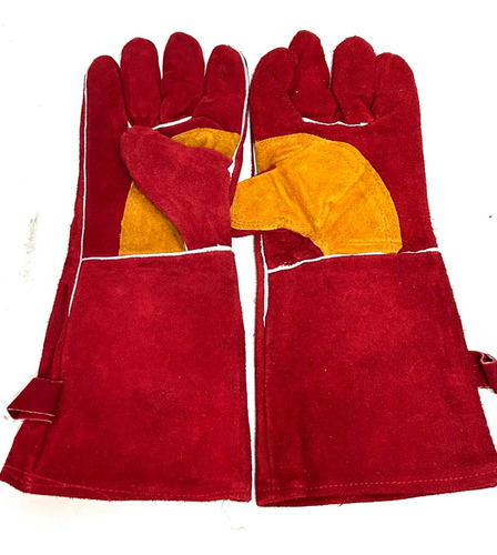 Guantes Cuero Soldar Calor Reforzado 16 P   Harden // Neoz