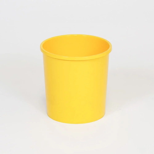 Cesto Papelero Residuos Tacho Basura Plastico Hogar Oficina Habitacion Multiuso - Mobilarg Color Amarillo