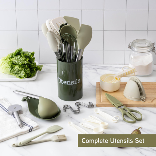 Juego De Utensilios De Cocina Cook Con Silicona De Color, 38