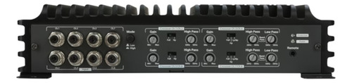Amplificador de audio para automóvil Euphoria EA8.1200 EA Series clase D 8 canales 1200 watts color negro
