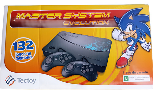 Master System Evolution 132 Jogos Cib Completíssimo Preto
