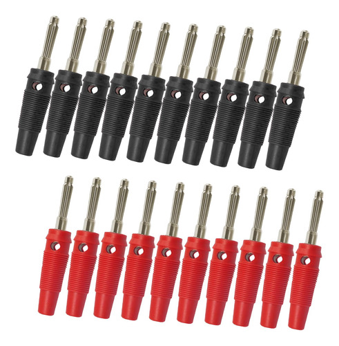 Pack De 20 Conectores Banana De 4 Mm Alta Corriente 20a