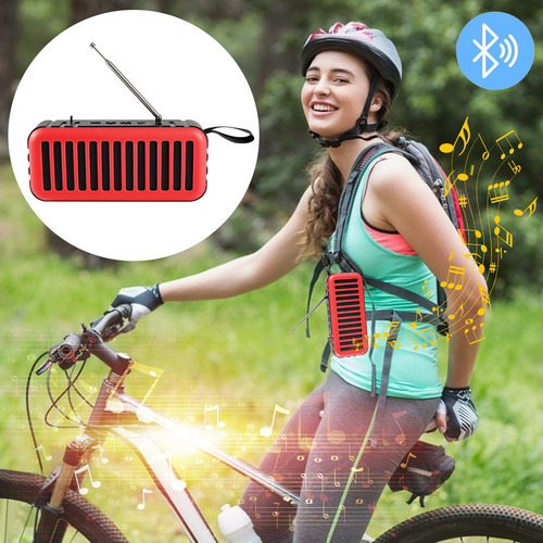 Altavoz Bluetooth Con Radio, Mini Subwoofer, Carga Solar W