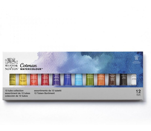 Acuarelas Cotman - Set De 12 Colores En Pomos De 8ml