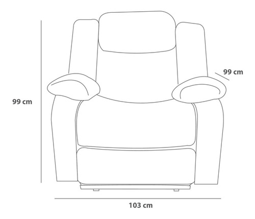 Berger Sillón Reclinable Tela Nuevo