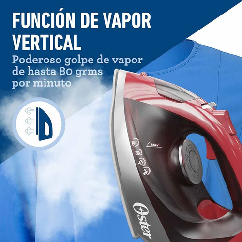 Plancha De Vapor Oster Gcstbs6051 Cerámica Antiadherente