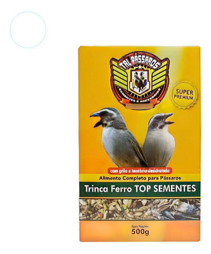 1 Mistura Trinca Ferro Top Sementes Grilo E Tenébrio 500g