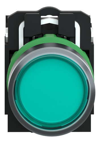 Botão Comando Pulsador Faceado Iluminado 22mm Schneider