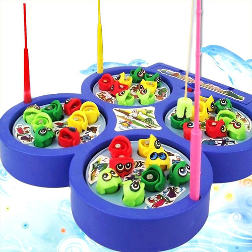 . Los Niños De La Pesca De Tablero Juego De Juguete Peces