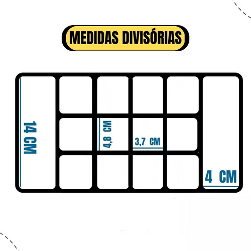 Kit 5 Estojo Organizador M Com Divisorias Parafusos Micanga