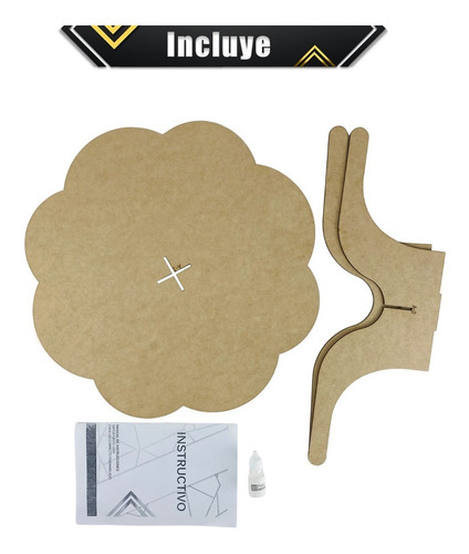 Imagen 10 de 10 de Base De Madera Pastel Mesa De Dulces Candy Bar Postres Mdf