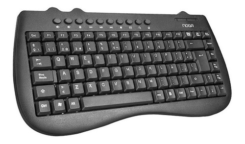 Mini Teclado Ergonómico Multimedia Noga Usb Español 78033