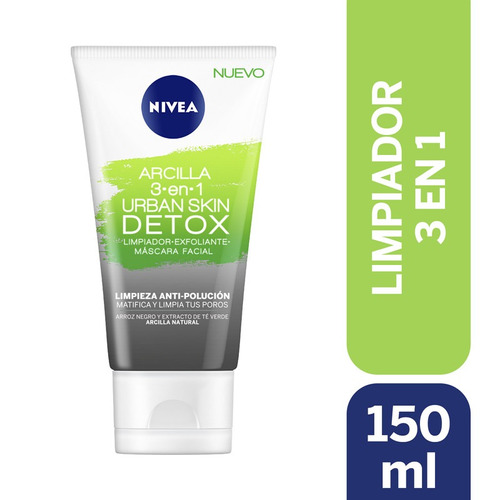 Limpiador Facial Nivea 3 En 1 Con Arcilla 150ml Tipo de piel Todo tipo de piel